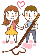 Illustration of Pepero Day
