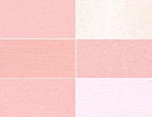 Fototapeta premium Set of pink granular textures
