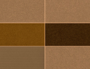 Set of brown textures.