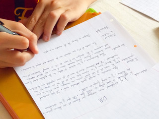 ecrire feuille devoir