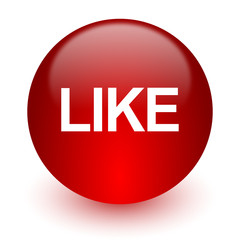 like red computer icon on white background