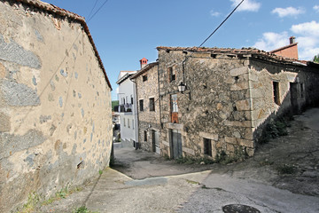Paisaje urbano, La Garganta de Baños, Valle del Ambrioz,  España