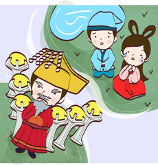 Fototapeta na wymiar Illustration of Korean traditional holidays