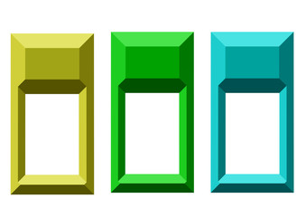 dikdörtgen şeklinde menü