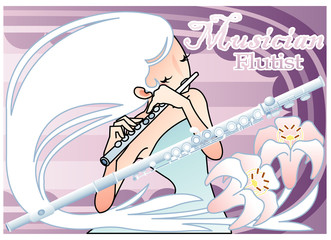 Illustration of a musician
