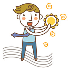 Illustration of a musician