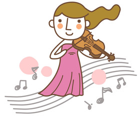 Illustration of a musician