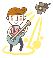 Illustration of a musician