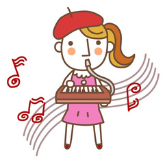 Illustration of a musician