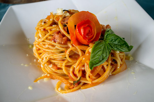 Indonesia, island of Bali, typical balenese food called Mie Gore