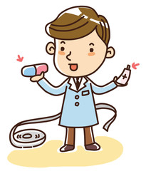 Illustration of Doctors and nurses