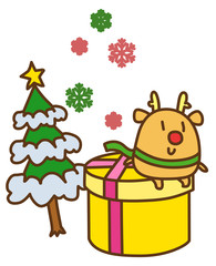 Fototapeta premium Illustration of Christmas