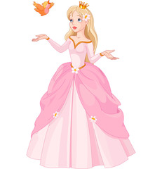 Princess and bird