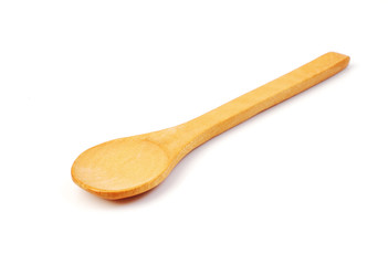 Isolated of wooden spoon
