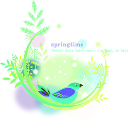 Illustration of spring