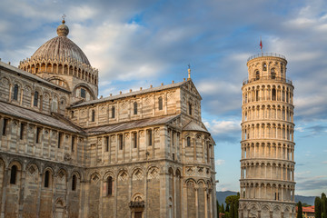 Fototapeta premium Ancient monuments in Pisa at summer