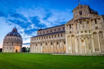 Cathedral in Pisa at night