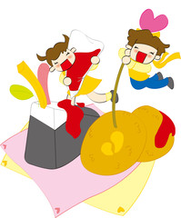 Illustration of picnic