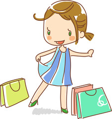 Illustration of shopping