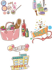 Illustration of shopping