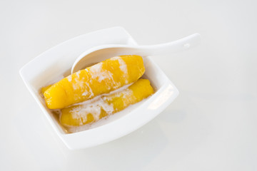 Sweet Banana with coconut milk