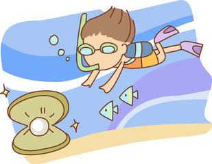 Illustration of Water Sports