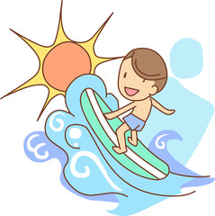 Illustration of Water Sports