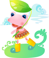 Illustration of spring