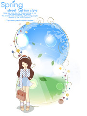 Illustration of spring