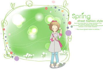 Illustration of spring