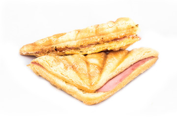 Homemade sandwich ham and cheese