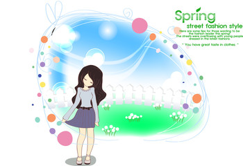 Illustration of spring