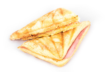 Homemade sandwich ham and cheese