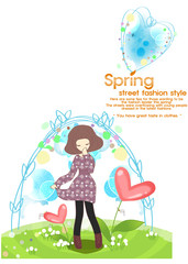 Illustration of spring