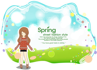 Illustration of spring