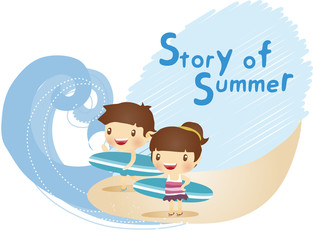 Illustration of summer