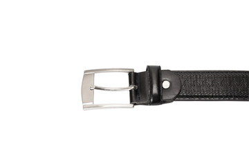 black leather belt
