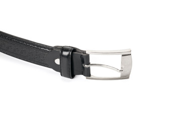 black leather belt