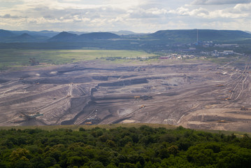 Land coal mining