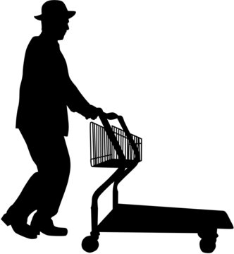 recommend clip art: Man shopping