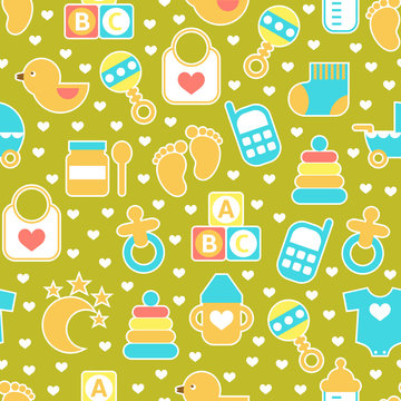 Seamless baby pattern