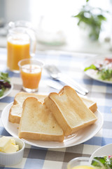 朝食のトースト