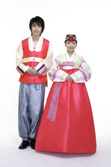 Couple in Korean Dress