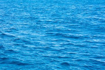 Background texture of blue sea water