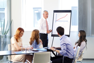 Business people discussing at meeting