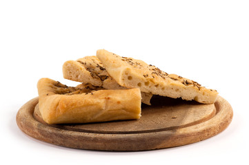 focaccione dell'epifania su tagliere