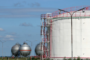 oil tanks refinery industry zone