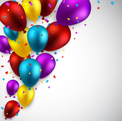 Celebrate background with balloons.