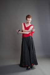 dancer with castanets