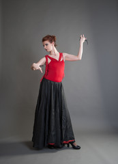 dancer with castanets